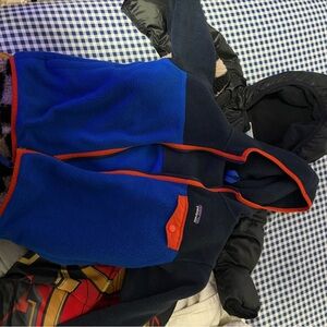 Patagonia Kids Blue and Orange Jacket 5t